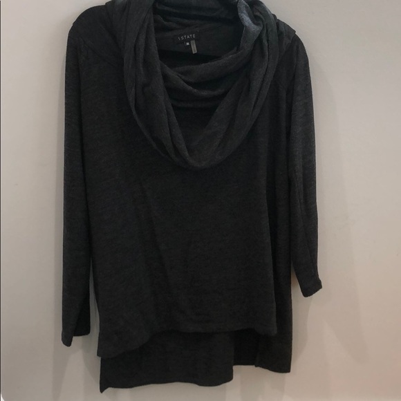 1. State Brand Turtleneck Sweater in Dark Gray - Picture 1 of 4